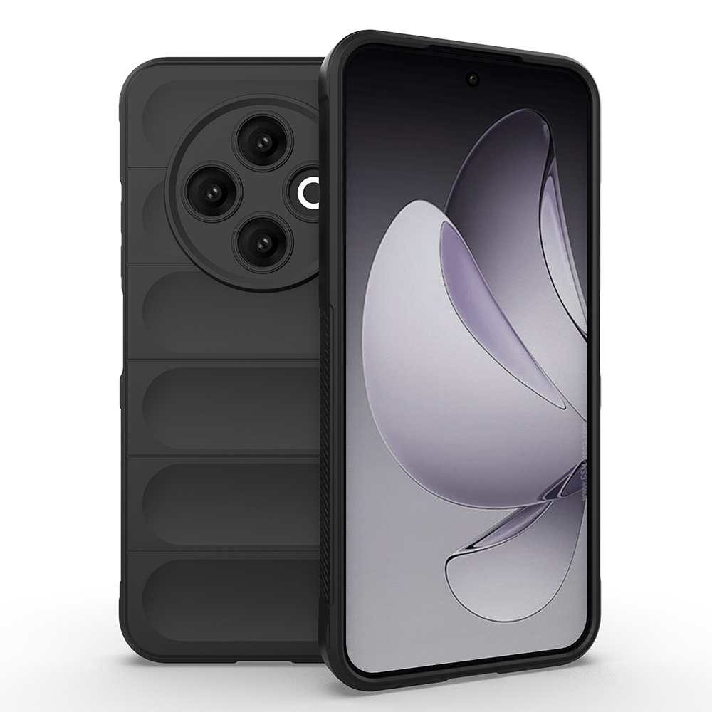 [RNZ-TA119171] Tecno Spark 30C 4G Uyumlu Kılıf Esnek TPU Oyuklu Arka Yüzey Tasarımlı Zore Etnik Silikon Kapak (Siyah)