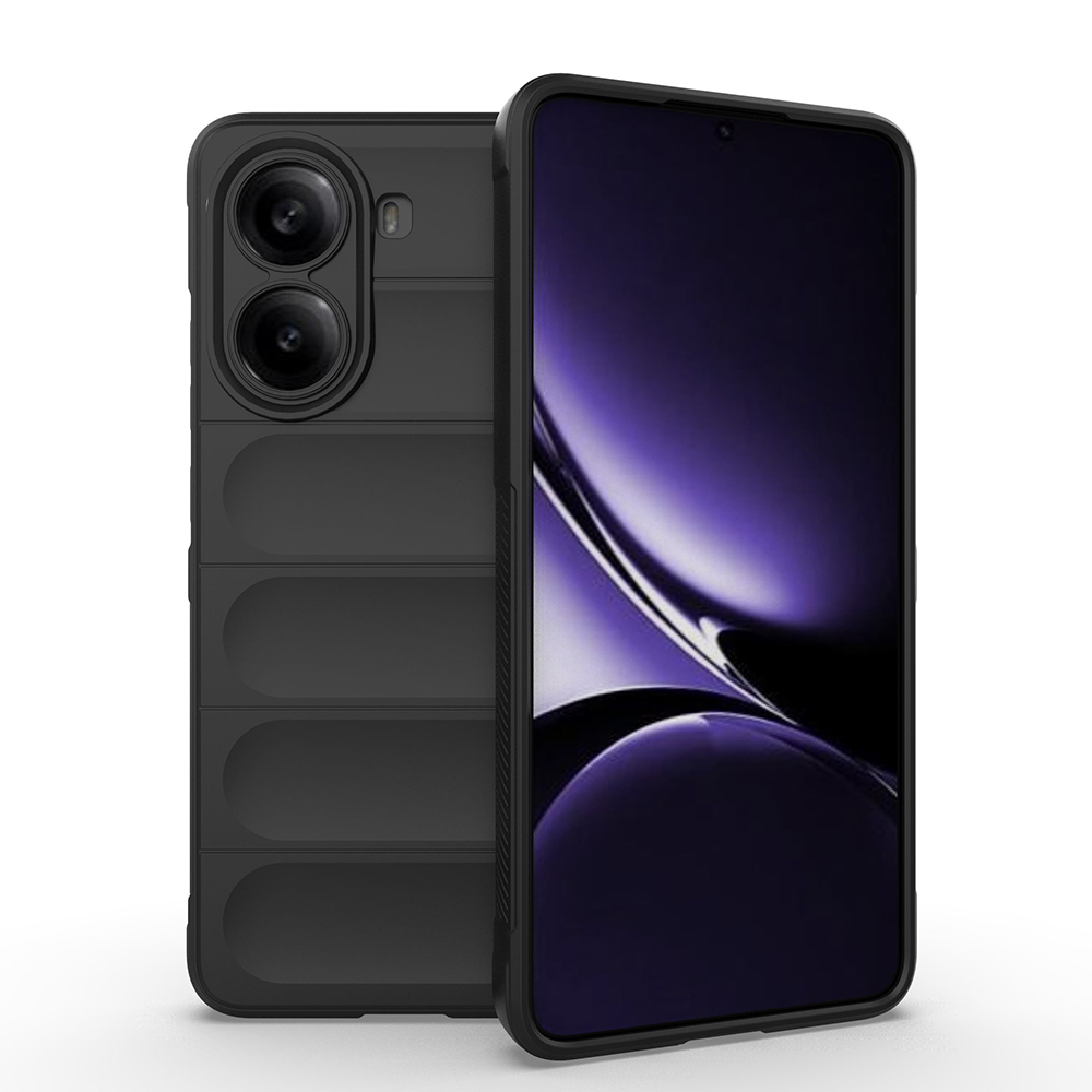 [RNZ-TA119183] Xiaomi Poco X7 Pro Uyumlu Kılıf Esnek TPU Oyuklu Arka Yüzey Tasarımlı Zore Etnik Silikon Kapak (Siyah)
