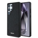Samsung Galaxy S25 Ultra Uyumlu Kılıf DKNY Orjinal Lisanslı Magnetik PU Deri Grid Pattern Kapak
