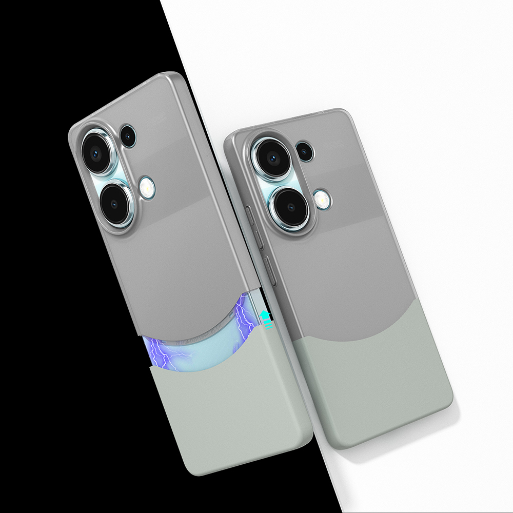 Xiaomi Redmi Note 13 Pro 4G Uyumlu Kılıf Mıknatıslı Zore Duble Kapak
