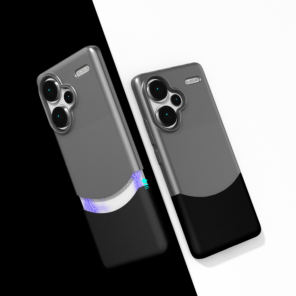 [RNZ-TA119232] Xiaomi Redmi Note 13 Pro Plus 5G Uyumlu Kılıf Mıknatıslı Zore Duble Kapak (Siyah)