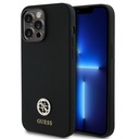 Apple iPhone 14 Pro Max Uyumlu Kılıf Guess Orjinal Lisanslı Yazı ve Taşlı 4G Logolu Silikon Kapak
