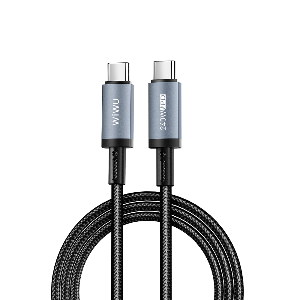 [RNZ-TA118321] Wiwu Wi-C058 Titanlink Serisi Type-C to Type-C Hızlı Şarj Özellikli Data ve Şarj Kablosu 240W 1.5M