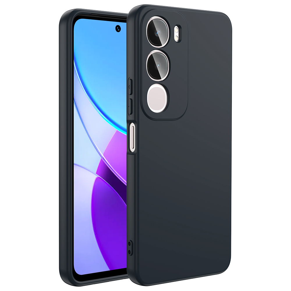 [RNZ-TA118306] Vivo Y19S Uyumlu Kılıf Zore Mara Lansman Kapak (Siyah)