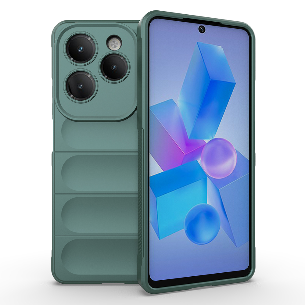 Infinix Hot 40 Uyumlu Kılıf Esnek TPU Oyuklu Arka Yüzey Tasarımlı Zore Etnik Silikon Kapak