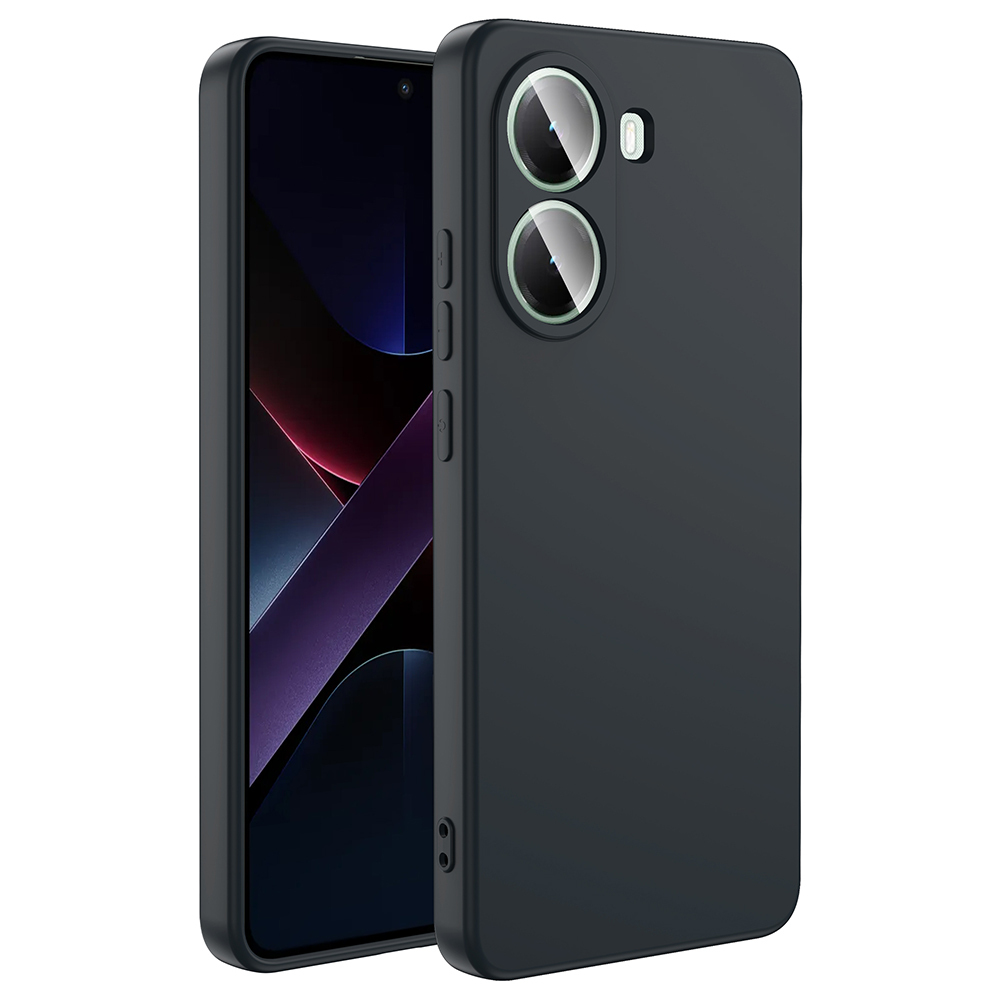 [RNZ-TA118300] Xiaomi Poco X7 Pro Uyumlu Kılıf Zore Mara Lansman Kapak (Siyah)