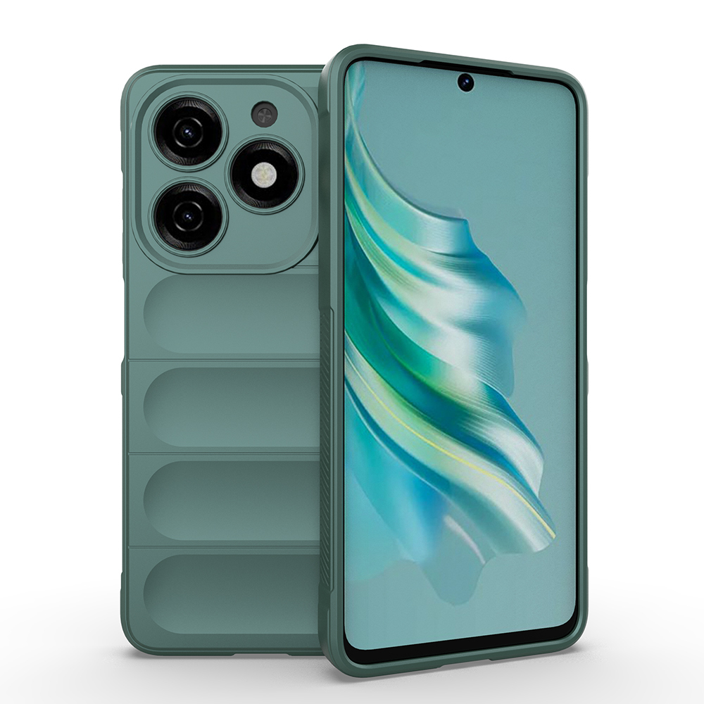 Tecno Spark 20 Uyumlu Kılıf Esnek TPU Oyuklu Arka Yüzey Tasarımlı Zore Etnik Silikon Kapak