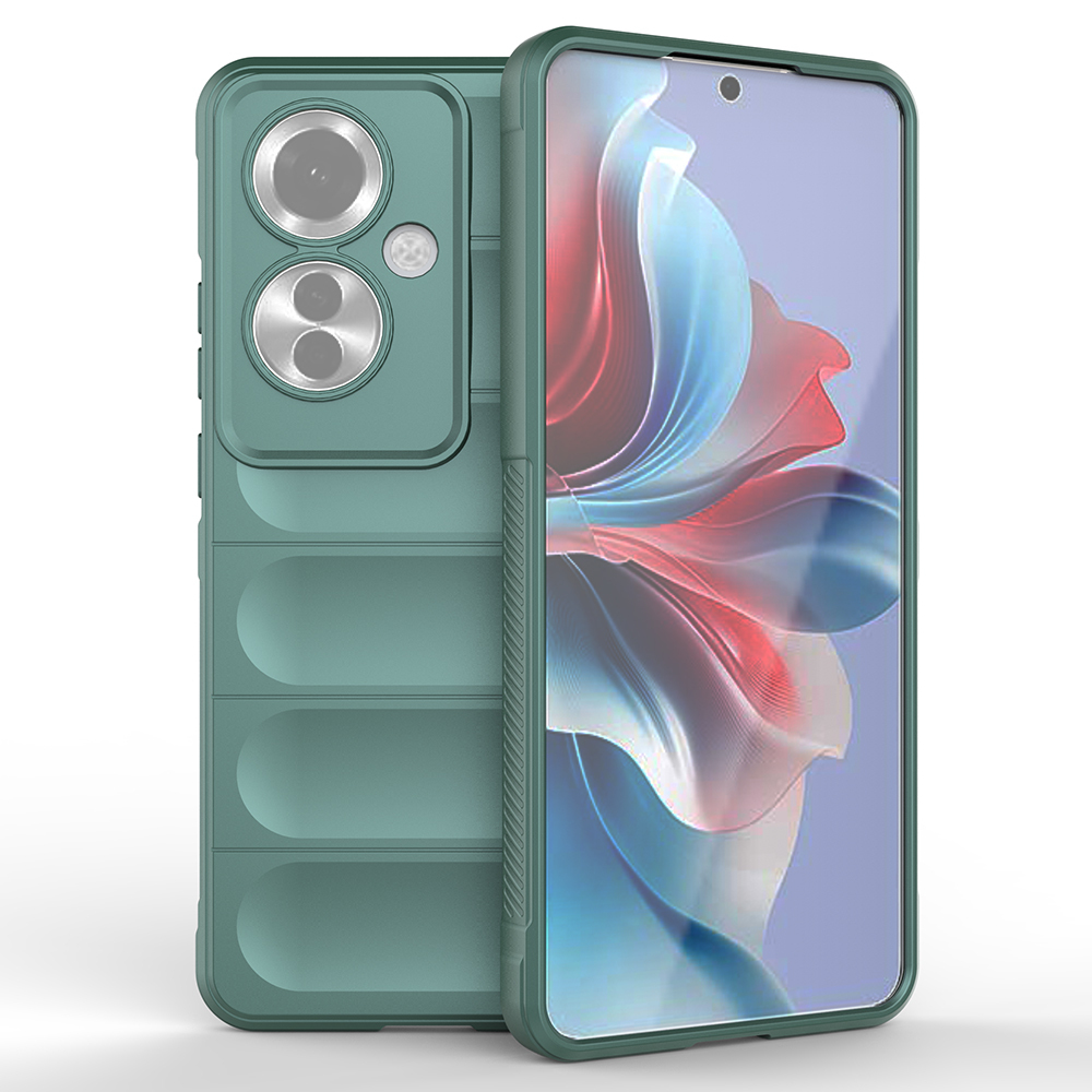 Oppo Reno 11F 5G Uyumlu Kılıf Esnek TPU Oyuklu Arka Yüzey Tasarımlı Zore Etnik Silikon Kapak