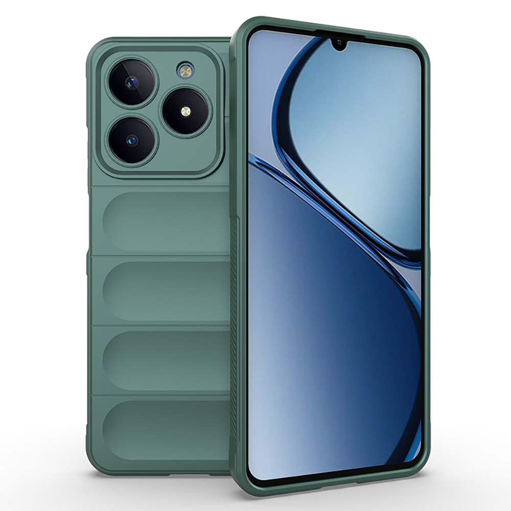 Realme C61 Uyumlu Kılıf Esnek TPU Oyuklu Arka Yüzey Tasarımlı Zore Etnik Silikon Kapak