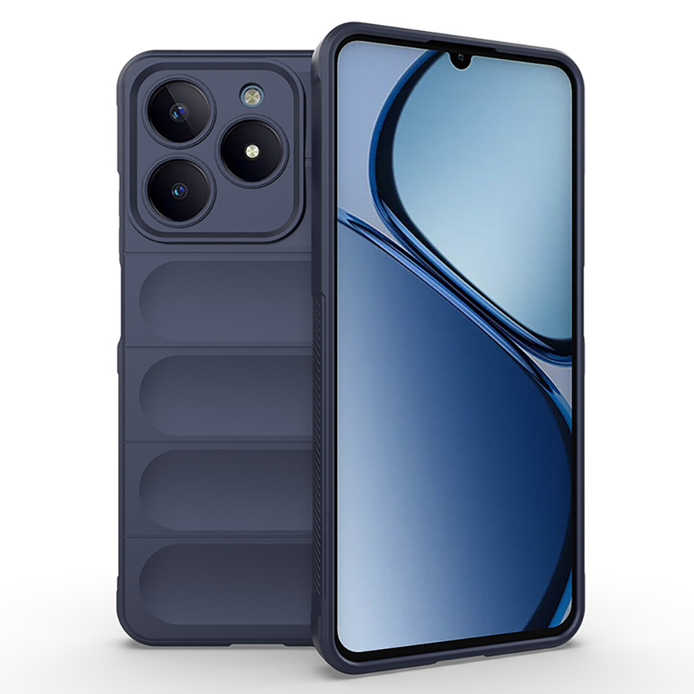 Realme C61 Uyumlu Kılıf Esnek TPU Oyuklu Arka Yüzey Tasarımlı Zore Etnik Silikon Kapak