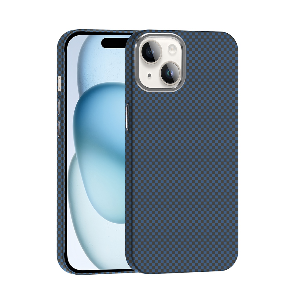 Apple iPhone 13 Uyumlu Kılıf M-safe Şarj Özellikli Karbon Fiber Görünümlü Zore Gros Kapak