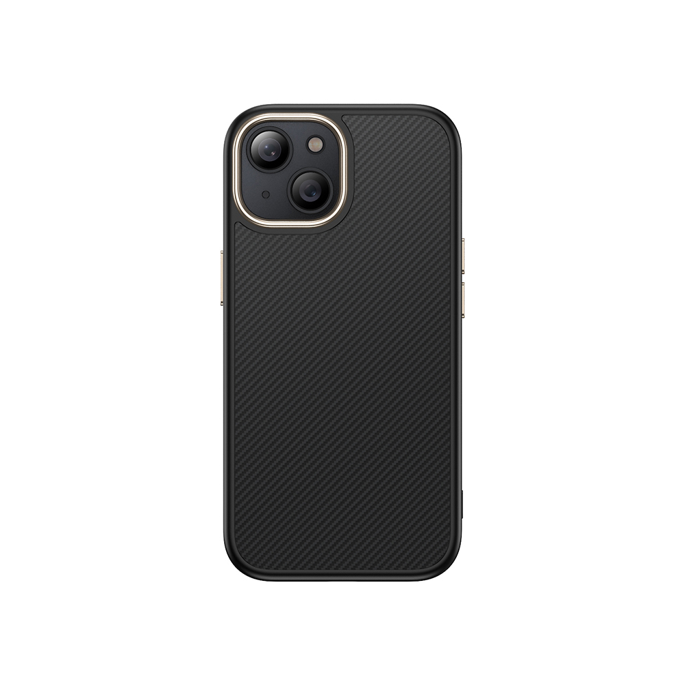 [RNZ-TA119102] Apple iPhone 14 Plus Uyumlu Kılıf M-safe Şarj Özellikli Karbon Fiber Görünümlü Zore Antina Kapak (Siyah)