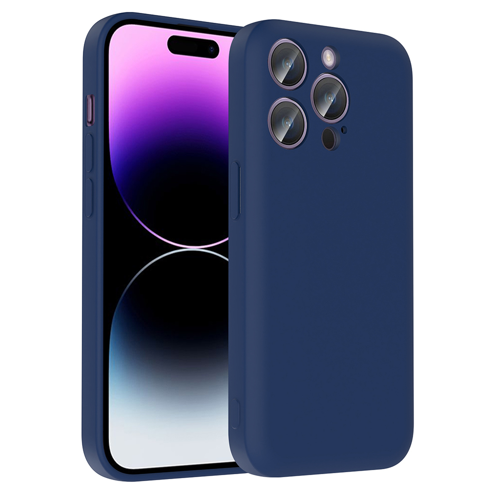 Apple iPhone 14 Pro Uyumlu Kılıf Kamera Korumalı Kartlık Hazneli Zore Vitra Kapak
