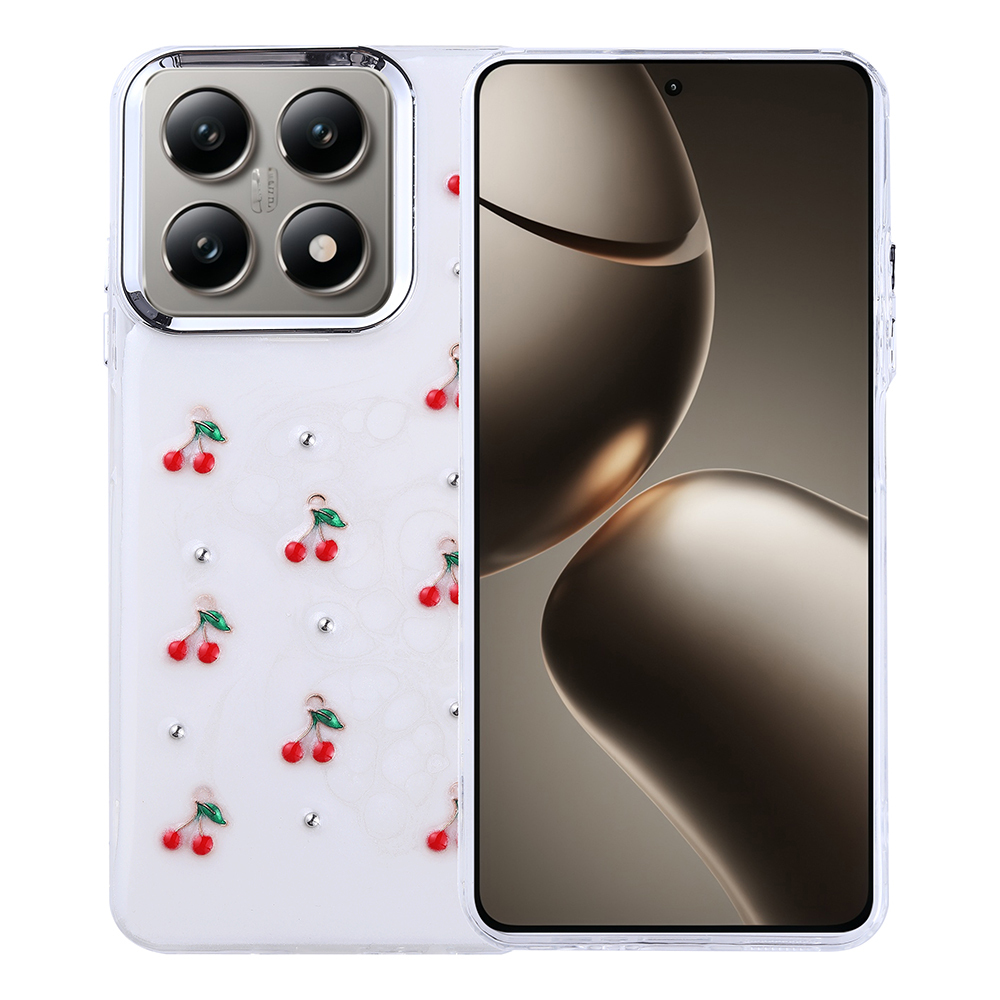 Xiaomi 14T Uyumlu Kılıf Airbag Tasarımlı Simli Şeffaf Zore Kutup Kapak