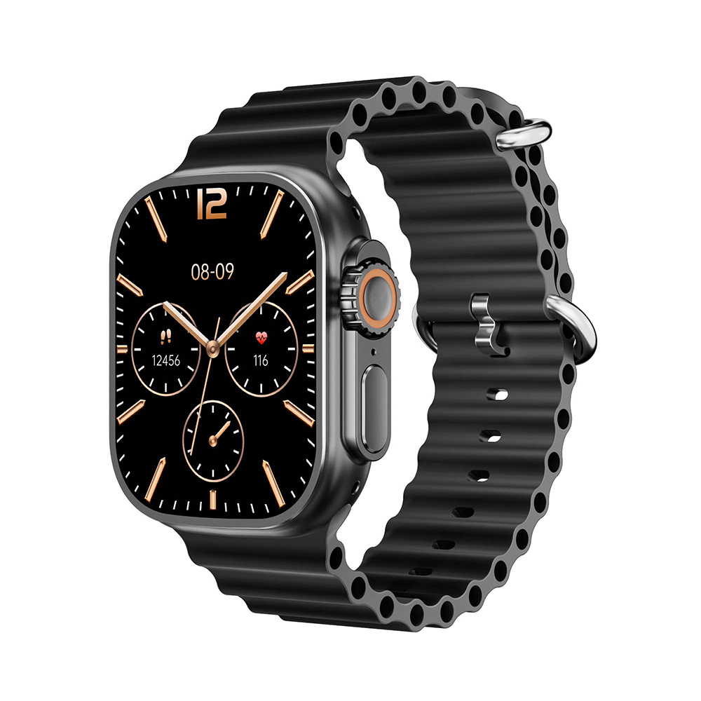 [RNZ-TA115677] Lapas LW-03 iOS ve Android Uyumlu Akıllı Saat (Siyah)