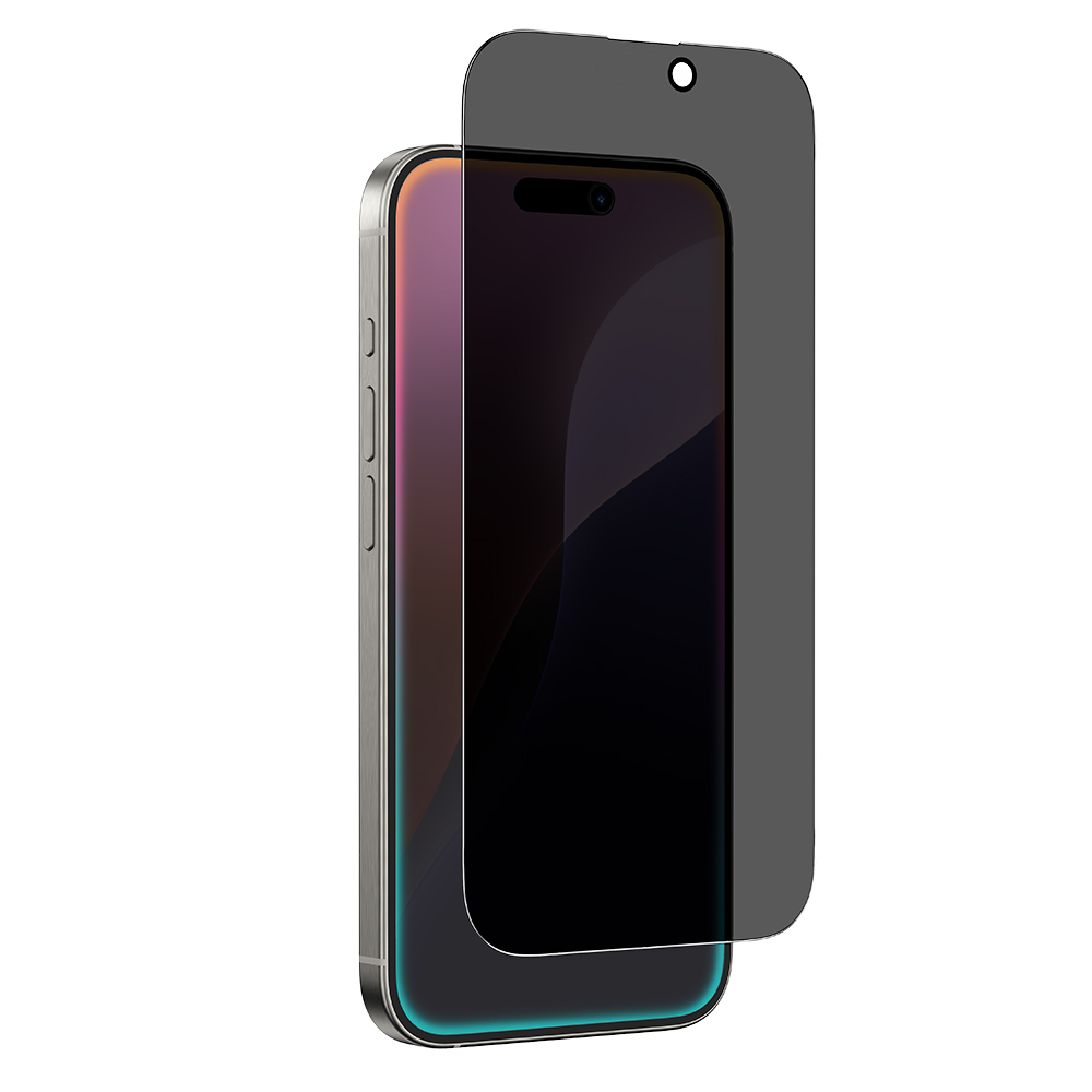 [RNZ-TA119862] Apple iPhone 16 Plus Uyumlu Amazingthing Radix Privacy Parmak İzi Bırakmayan Temperli Cam Ekran Koruyucu
