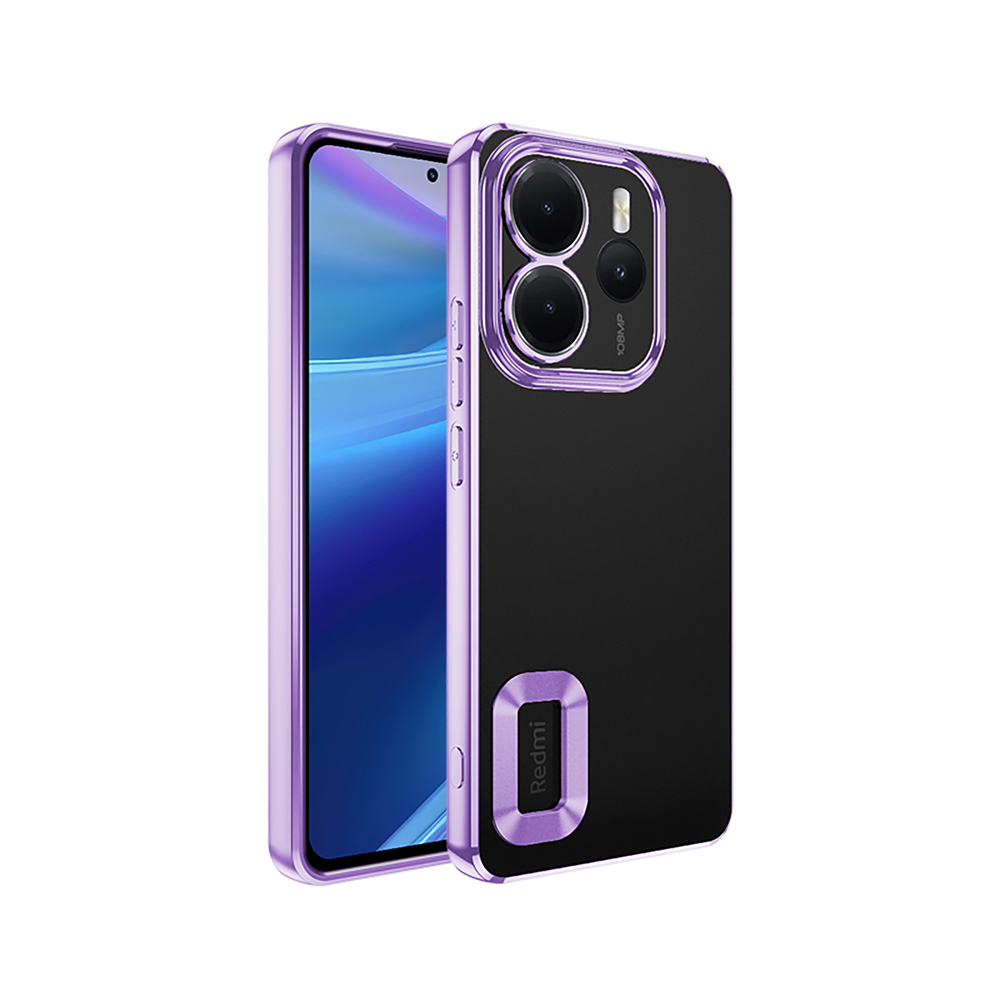 Xiaomi Redmi Note 14 4G Uyumlu Kılıf Kamera Korumalı Logo Gösteren Zore Omega Kapak