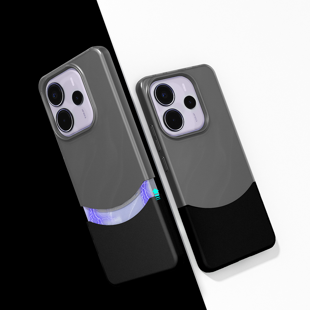 Xiaomi Redmi Note 14 4G Uyumlu Kılıf Mıknatıslı Zore Duble Kapak