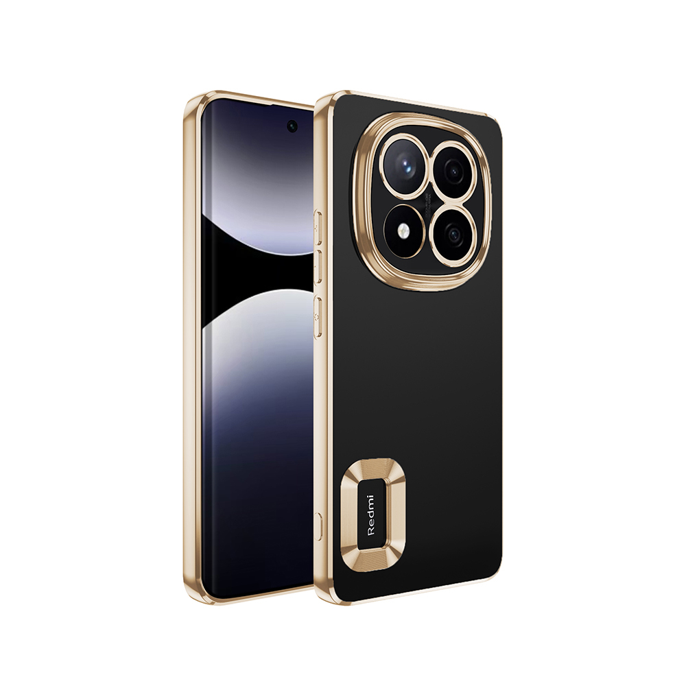 Xiaomi Redmi Note 14 Pro 5G Uyumlu Kılıf Kamera Korumalı Logo Gösteren Zore Omega Kapak