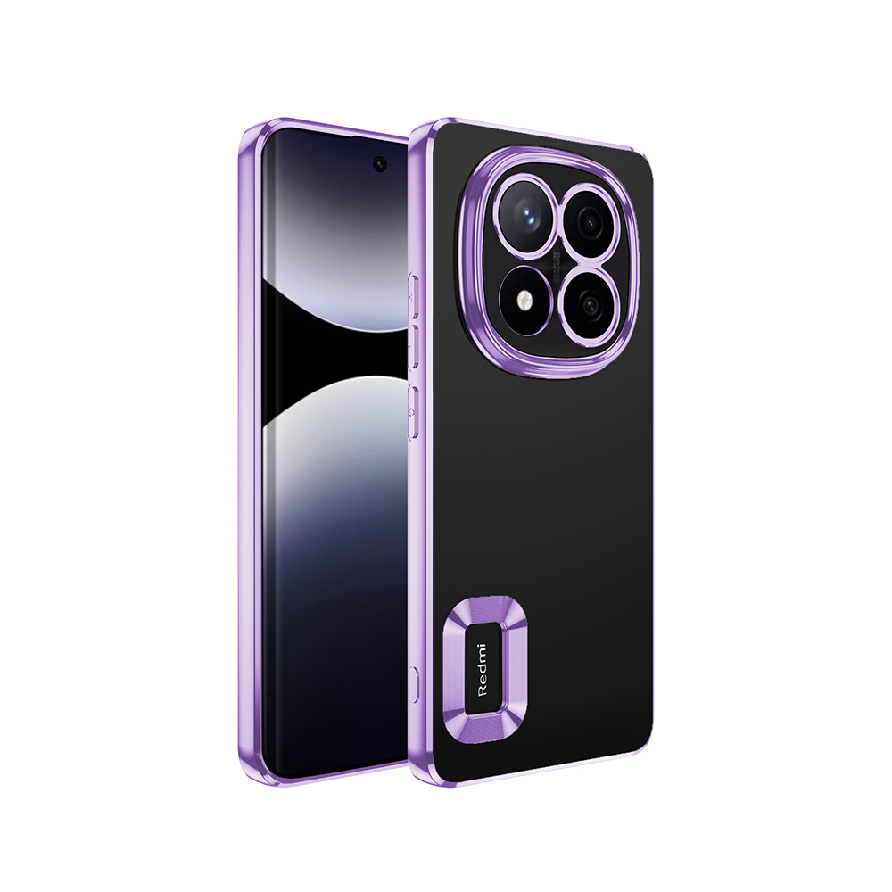 Xiaomi Redmi Note 14 Pro 5G Uyumlu Kılıf Kamera Korumalı Logo Gösteren Zore Omega Kapak