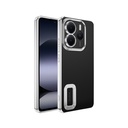 Xiaomi Redmi Note 14 5G Uyumlu Kılıf Kamera Korumalı Logo Gösteren Zore Omega Kapak