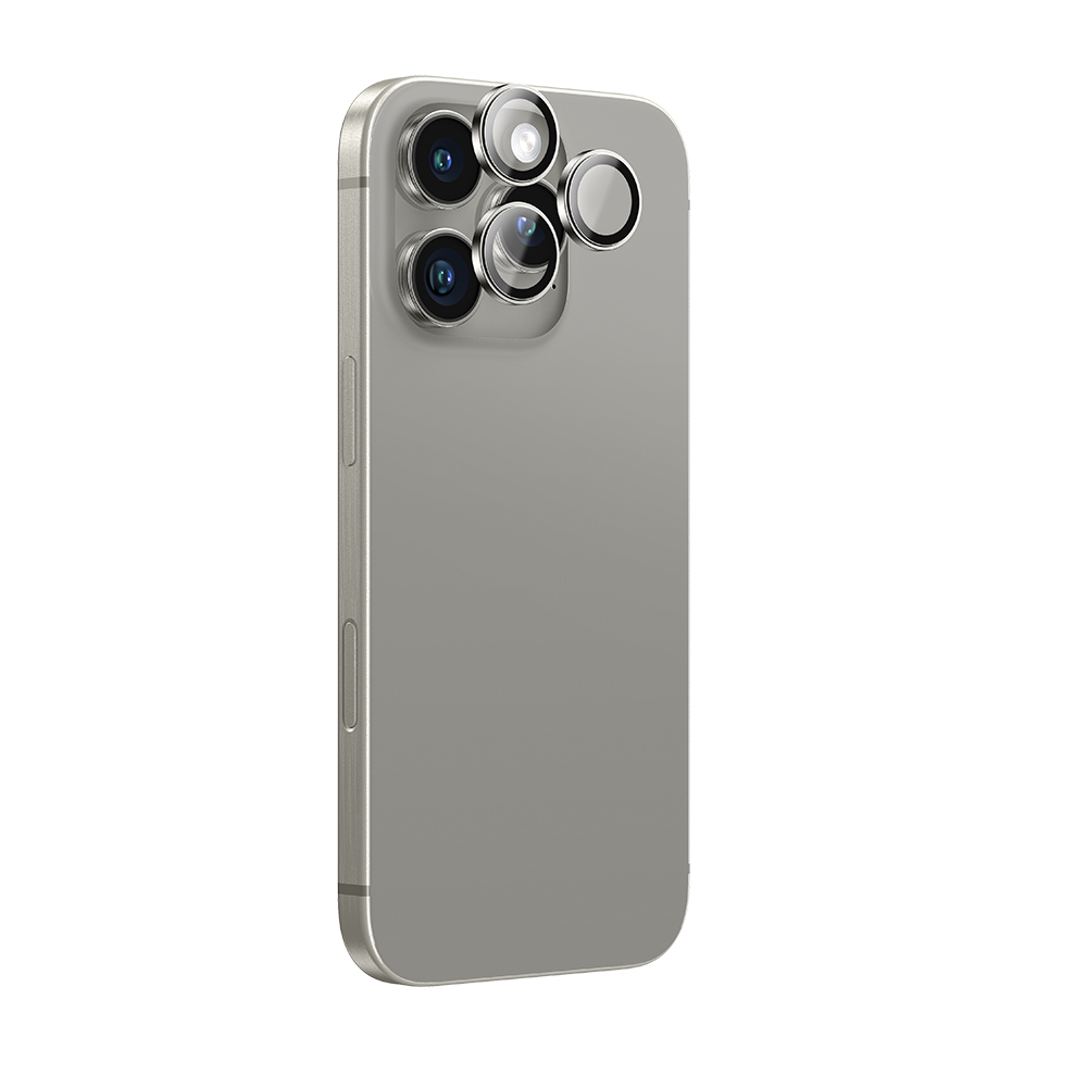 Apple iPhone 16 Pro Uyumlu Amazingthing Anti Reflective Kamera Lens Koruyucu + Kolay Uygulama Aparatlı