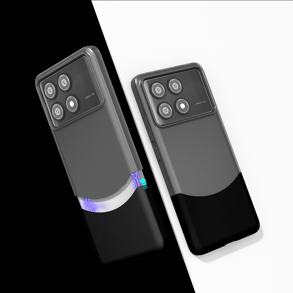 [RNZ-TA119791] Xiaomi Poco X6 Pro Uyumlu Kılıf Mıknatıslı Zore Duble Kapak (Siyah)