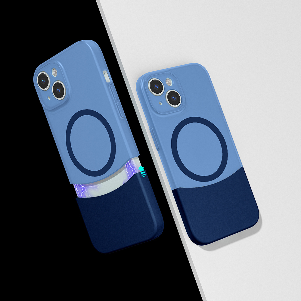 Apple iPhone 14 Uyumlu Kılıf M-Safe Şarj Özellikli Mıknatıslı Zore Duble Kapak