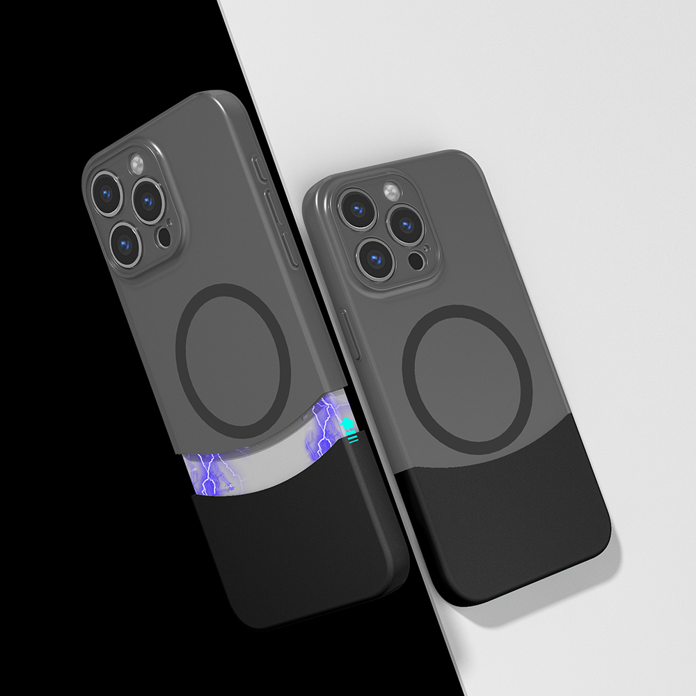 Apple iPhone 14 Pro Max Uyumlu Kılıf M-Safe Şarj Özellikli Mıknatıslı Zore Duble Kapak