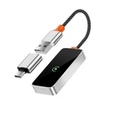 Wiwu Wi-CP002 CarPlay Dijital LED Göstergeli Kablosuz Ses Alıcı USB Girişli Bluetooth Adaptör