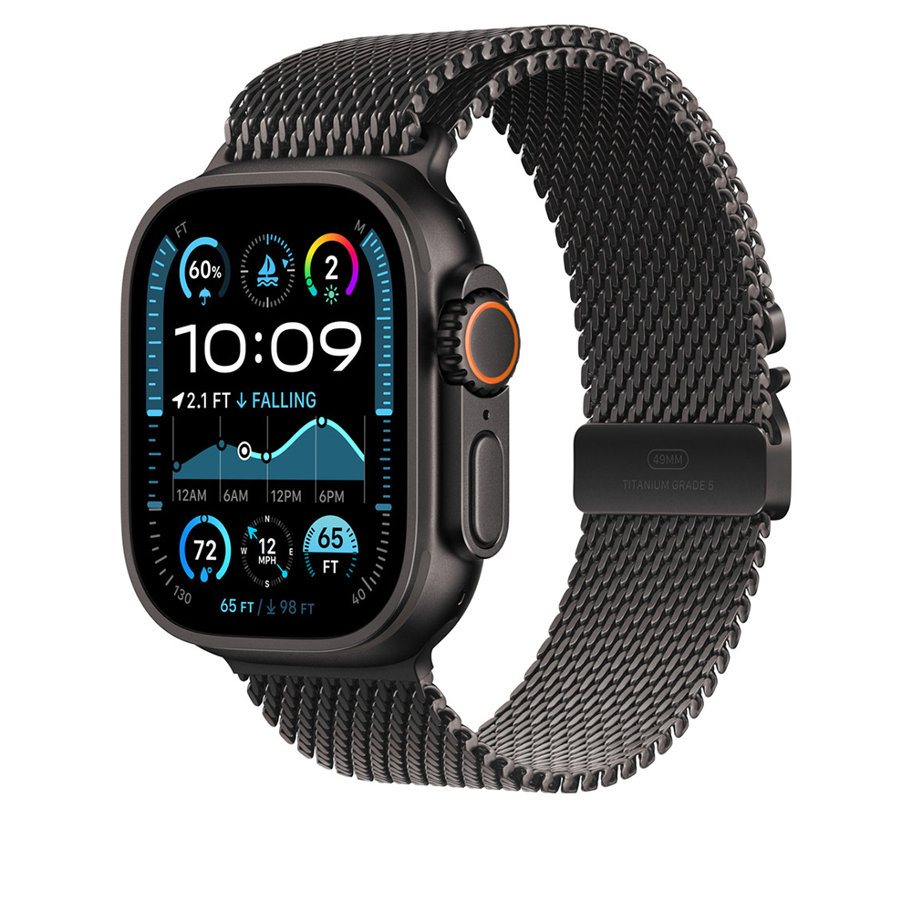 Apple Watch Ultra 49mm Uyumlu Zore KRD-100 Titanyum Hasır Kordon