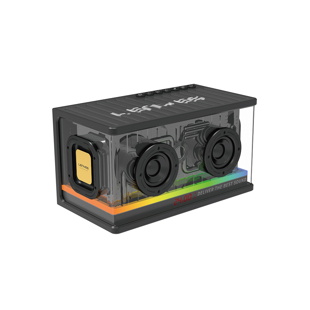 [RNZ-TA117521] Lenyes S839 RGB Işıklı Taşınabilir TWS Bluetooth Hoparlör v5.2