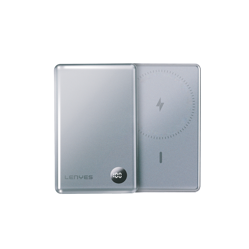 [RNZ-TA117514] Lenyes PW037D Ultra İnce Dijital LED Ekranlı Wireless Powerbank 5000mAh