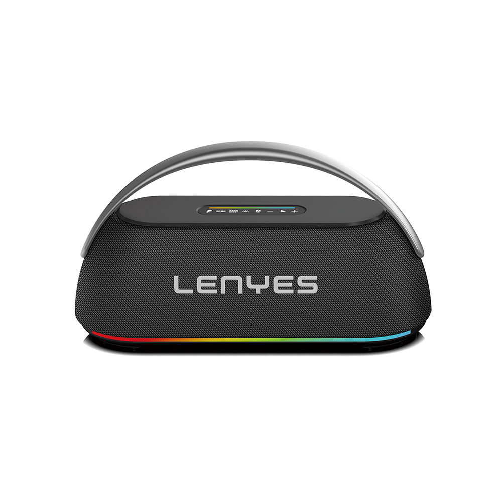 [RNZ-TA117522] Lenyes S869 RGB Işıklı Çift Mikrofonlu Taşınabilir Bluetooth Hoparlör v5.3