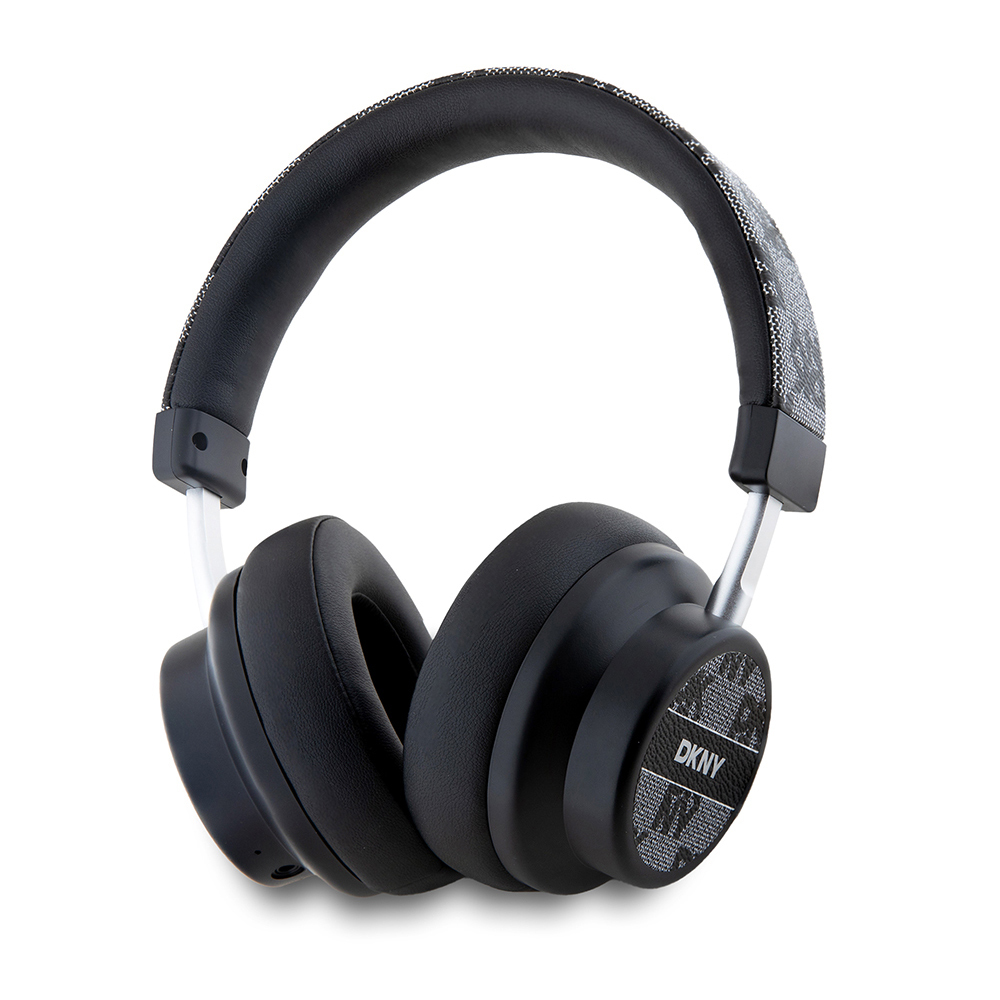 [RNZ-TA119553] DKNY Orjinal Lisanslı ENC Özellikli PU Logo Desenli Kulak Üstü Bluetooth Kulaklık (Siyah)