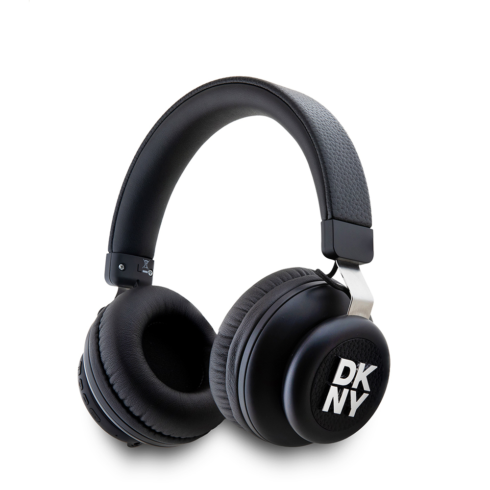 [RNZ-TA119555] DKNY Orjinal Lisanslı PU Metal Logolu Kulak Üstü Bluetooth Kulaklık