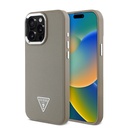 Apple iPhone 14 Pro Max Uyumlu Kılıf Guess Orjinal Lisanslı M-safe Şarj Özellikli Grained Triangle Kapak