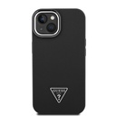 Apple iPhone 15 Uyumlu Kılıf Guess Orjinal Lisanslı M-safe Şarj Özellikli Grained Triangle Kapak