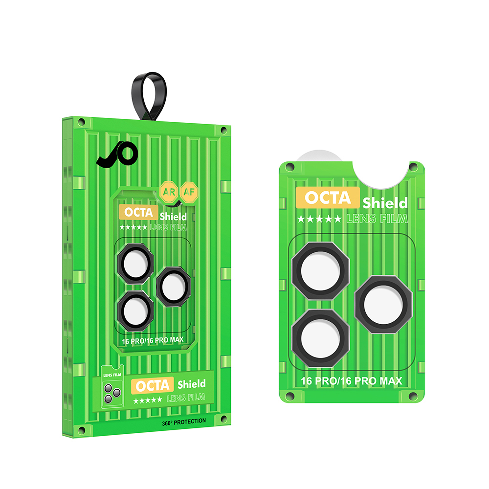 [RNZ-TA121514] Apple iPhone 16 Pro Max Uyumlu Zore CL-19 Kamera Lens Koruyucu (Siyah)
