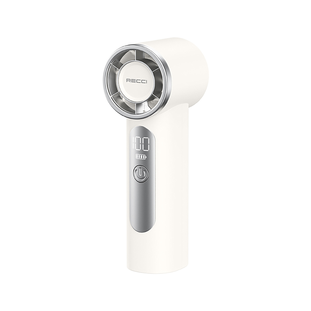 Recci RLS-F07 Dijital LED Göstergeli 6 Kademeli Mini Soğutucu El Fanı