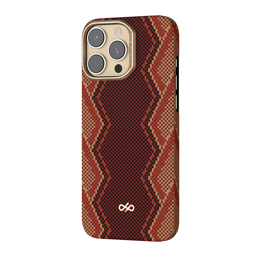 [RNZ-TA120655] Apple iPhone 16 Pro Max Uyumlu Kılıf M-safe Şarj Özellikli Raptic Aramid Skin Bionic Serisi Kapak