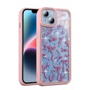 Apple iPhone 15 Uyumlu Kılıf Taşlı ve Simli Tasarım Zore Azra Kapak