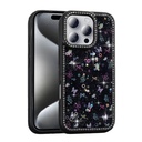 Apple iPhone 16 Pro Uyumlu Kılıf Taşlı ve Simli Tasarım Zore Azra Kapak