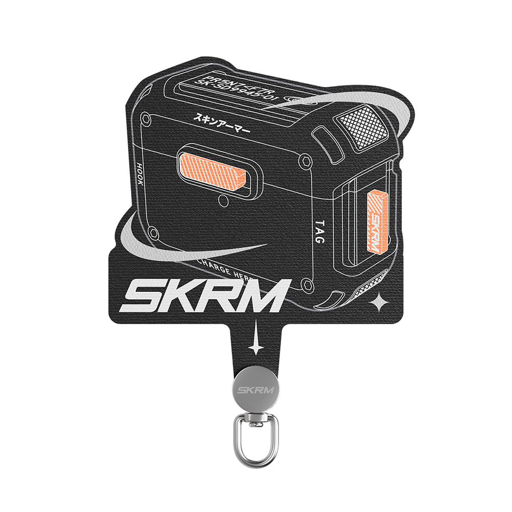 [RNZ-TA121146] Skinarma MECHA Serisi Universal Telefon Askı Aparatı (Siyah)