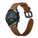 Samsung Gear S3 (22mm) Uyumlu Kordon Deri Dikişli Luxury KRD-19 Kayış