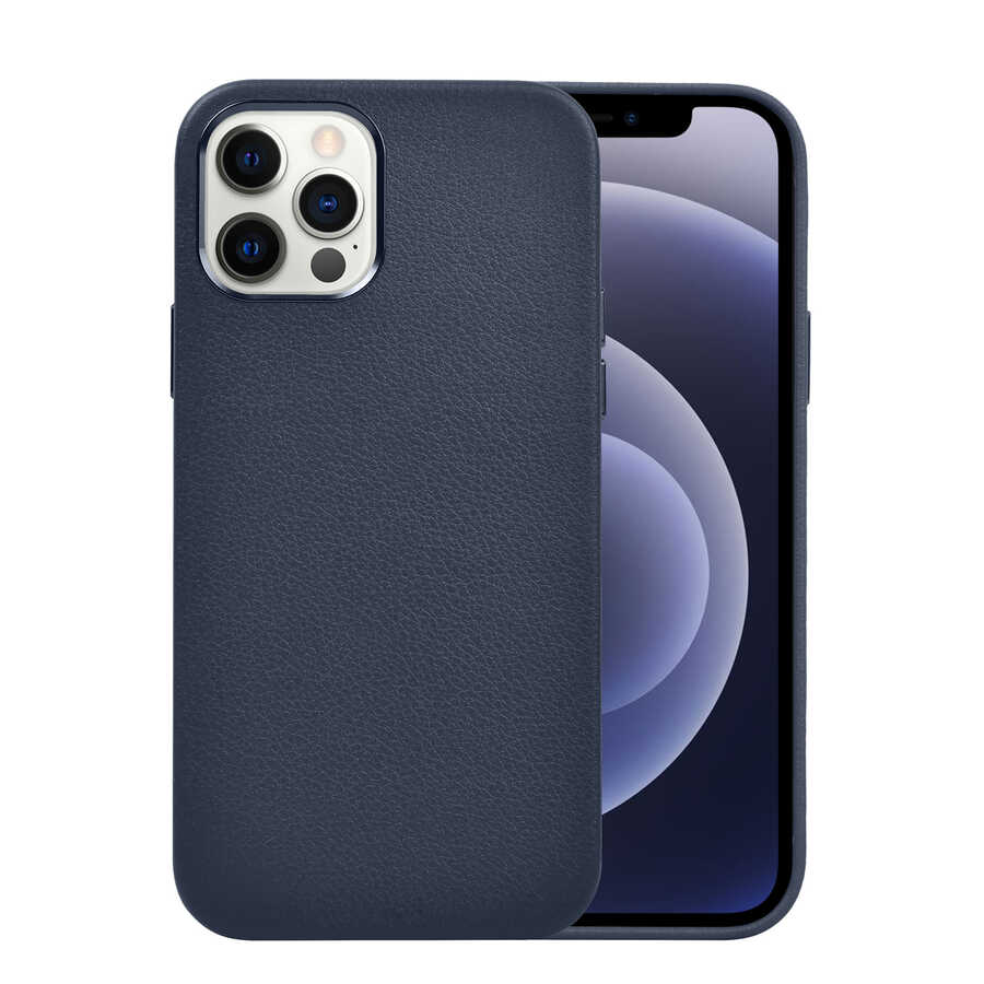 Apple iPhone 12 Pro Uyumlu Kılıf Wiwu Calfskin Kapak