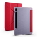 Samsung Galaxy Tab S7 Plus T970 Uyumlu Kılıf Zore Tri Folding Kalem Bölmeli Standlı Kılıf