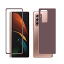 Samsung Galaxy Z Fold 2 Uyumlu Zore Ön Arka 5D Full Yapışkanlı Temperli Ekran Koruyucu