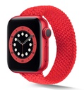 Apple Watch 42mm Uyumlu Kordon Örgü İşlemeli Esnek KRD-38 Medium Kordon