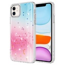 Apple iPhone 11 Uyumlu Kılıf Simli Desenli Parlak Zore Task Kapak